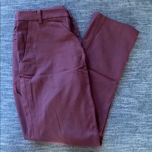 Lululemon maroon commission pant